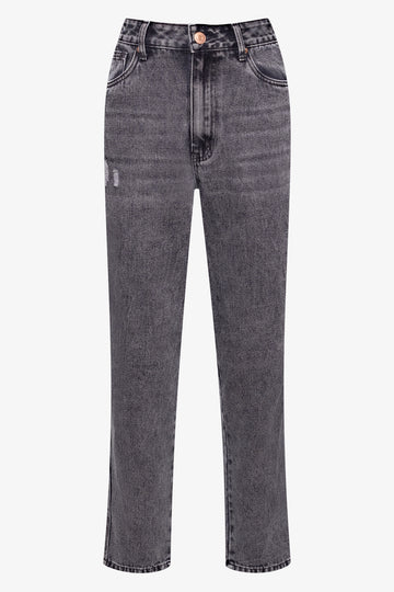 Mom Denim Jeans Dark Grey