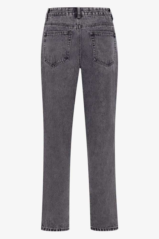 Mom Denim Jeans Dark Grey