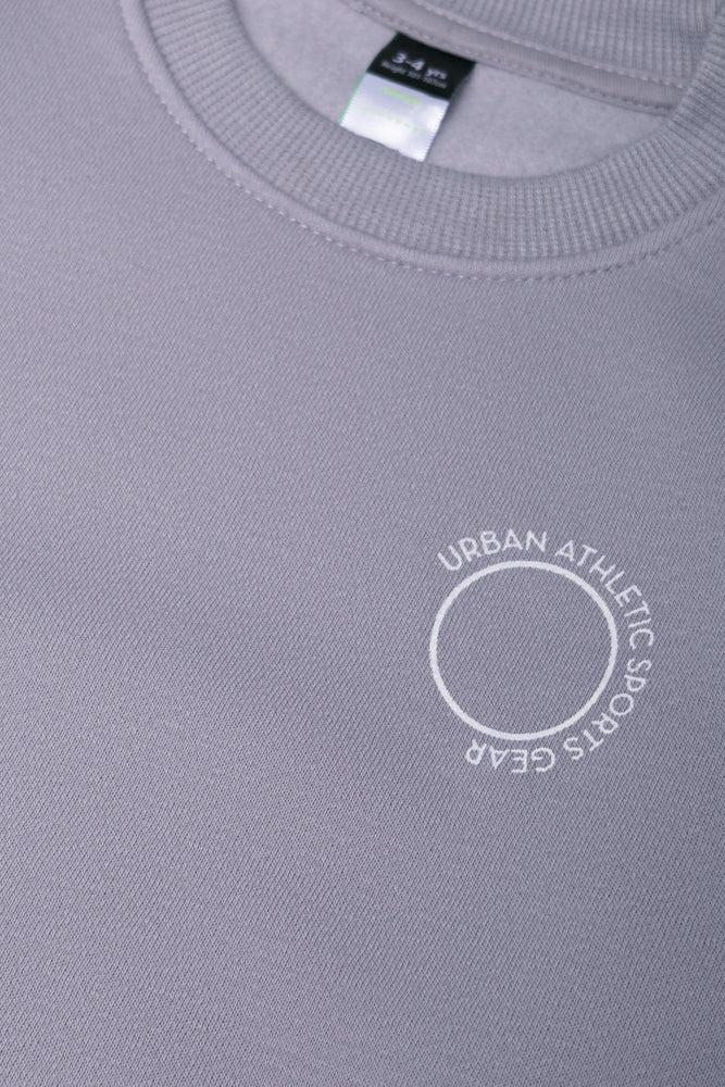 Crew Neck Tracktop Grey
