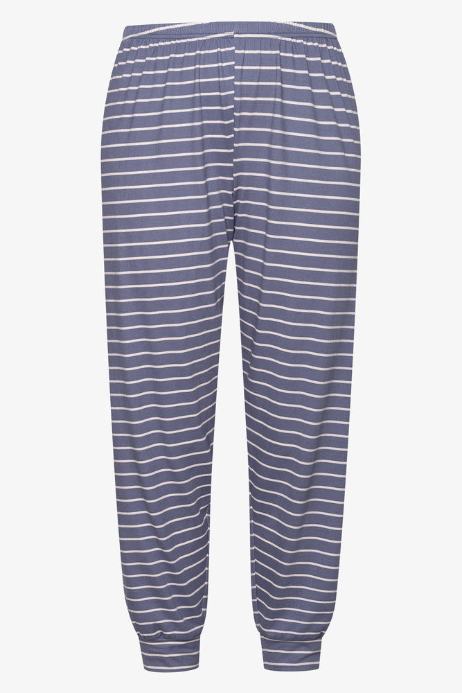 Stripe Long Sleeve Pyjamas Blue (2)