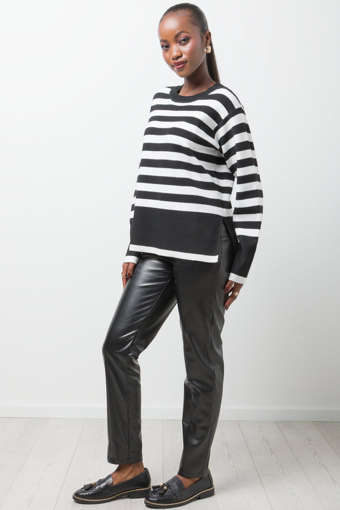 Stripe Jersey Black And White