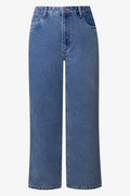 Wide Leg Denim Jeans Blue