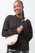 Cable Knit Jersey Black