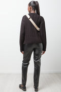 Cable Knit Jersey Black (2)