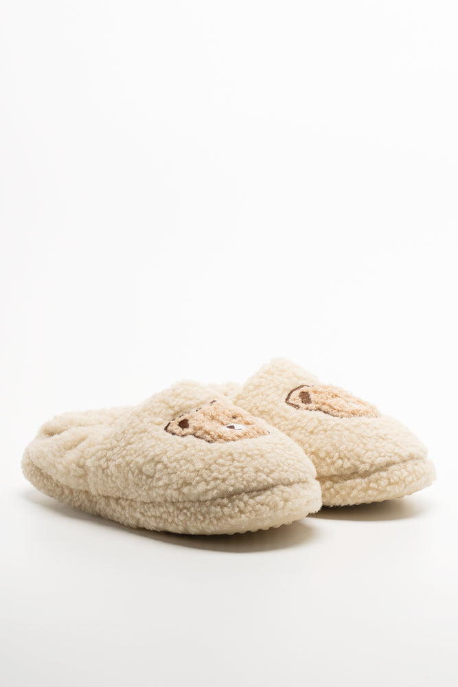 Teddy Slippers Natural