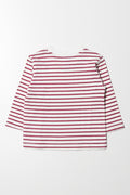 Long Sleeve Stripe T Shirt Red And White (2)