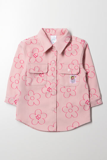 Gabby's Dollhouse Flower Shacket Pink