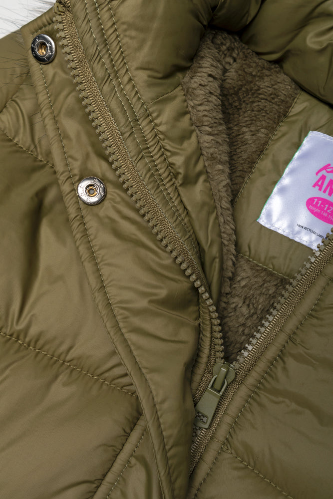 Long Hooded Puffer Jacket