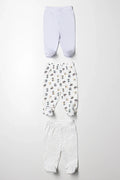 3 Pack Leggings Blue And White