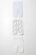 3 Pack Leggings Blue And White (2)