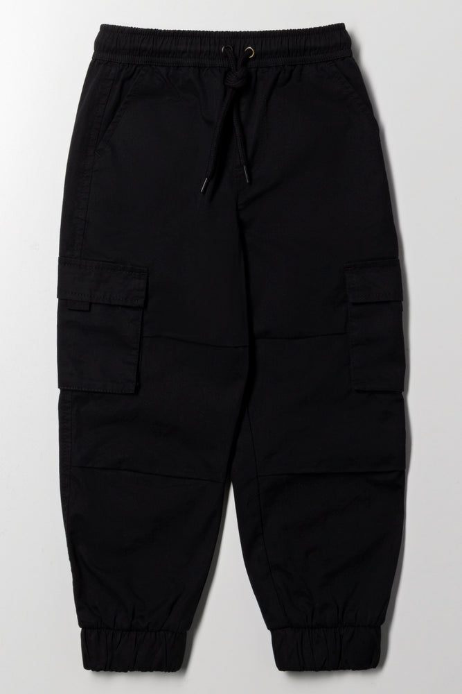 Cargo Jogger Pants Black