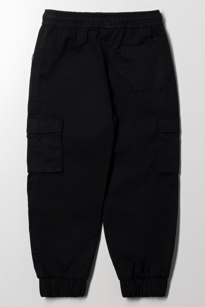 Cargo Jogger Pants Black (2)