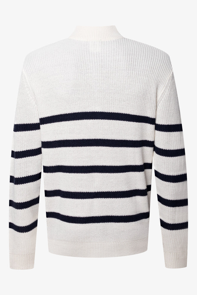 Quarter Zip Jersey Cream