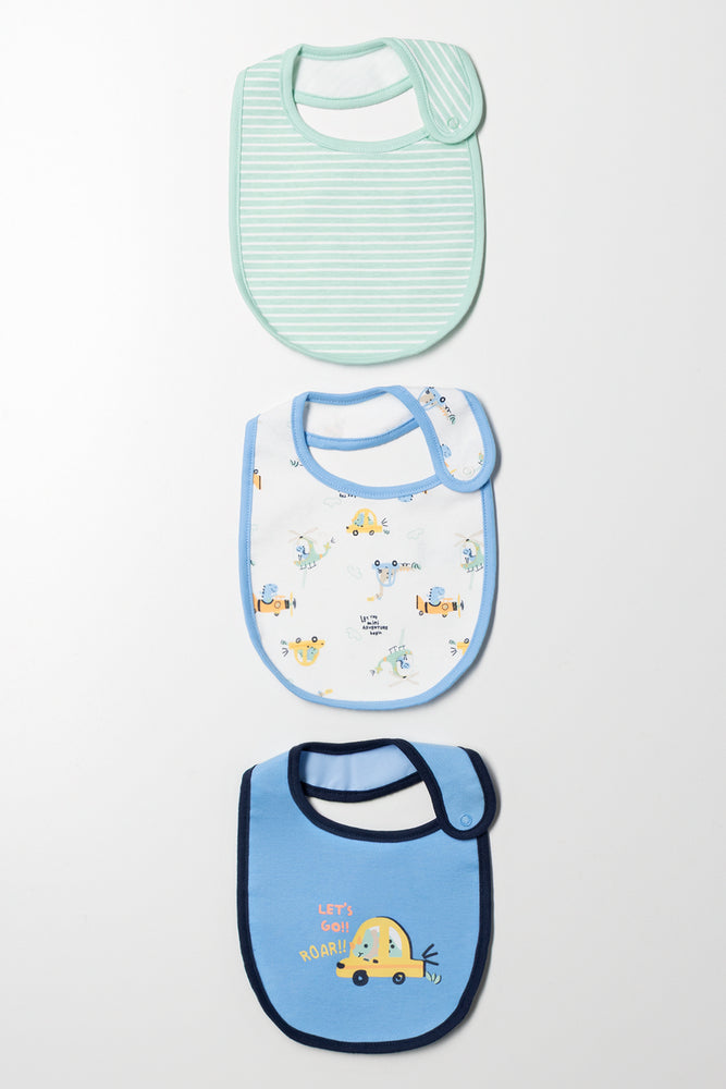 3 Pack Bibs Blue