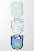 3 Pack Bibs Blue