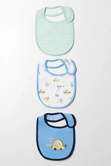 3 Pack Bibs Blue