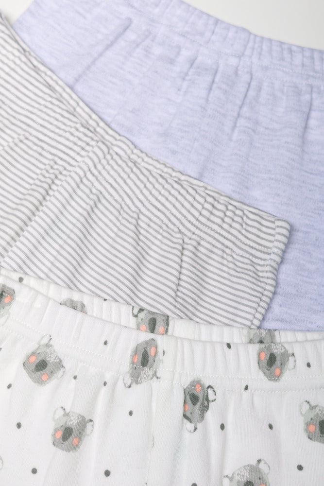 3 Pack Leggings Grey