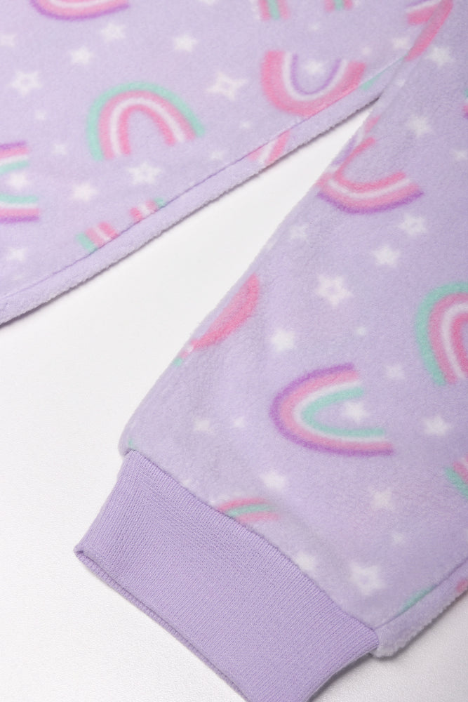 2 Pack Unicorn Pyjamas Purple & Green (2)