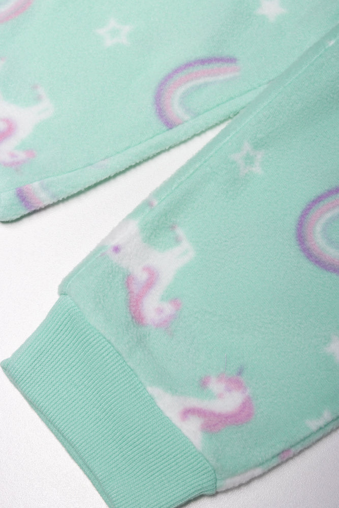 2 Pack Unicorn Pyjamas Purple & Green (4)