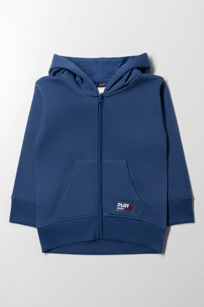 Zip Through Hooded Tracktop Navy