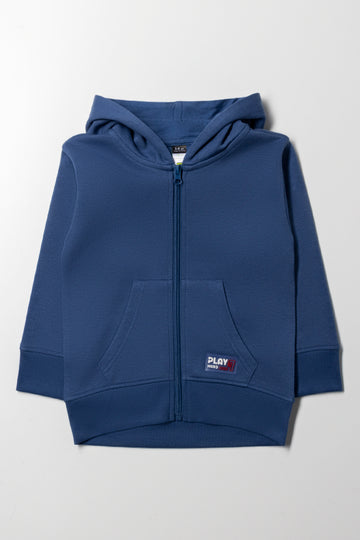 Zip Through Hooded Tracktop Navy