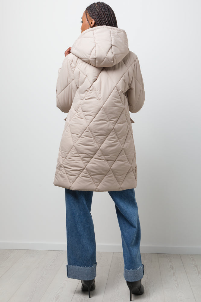 Long Puffer Jacket Natural (2)