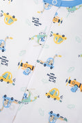 3 Pack Babygrows Blue (3)