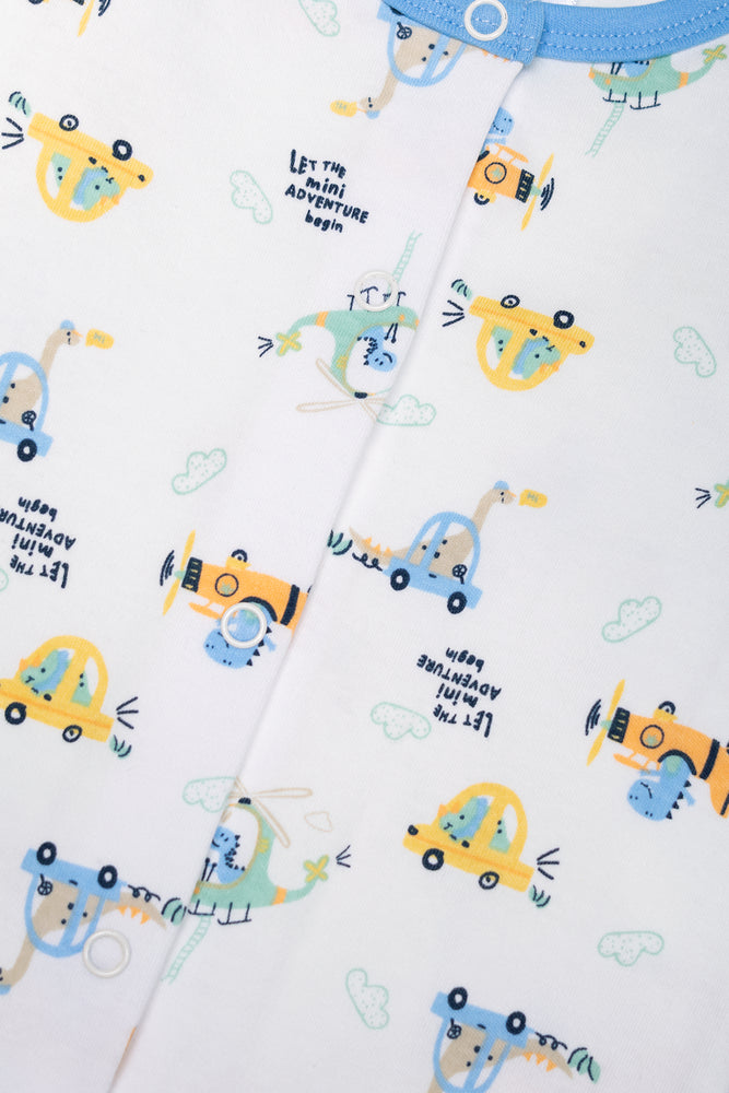 3 Pack Babygrows Blue (3)