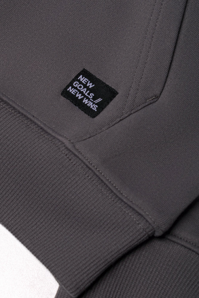 Hooded Tracktop Dark Grey