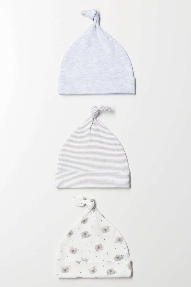 3 Pack Hats White