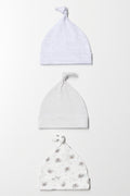 3 Pack Hats White