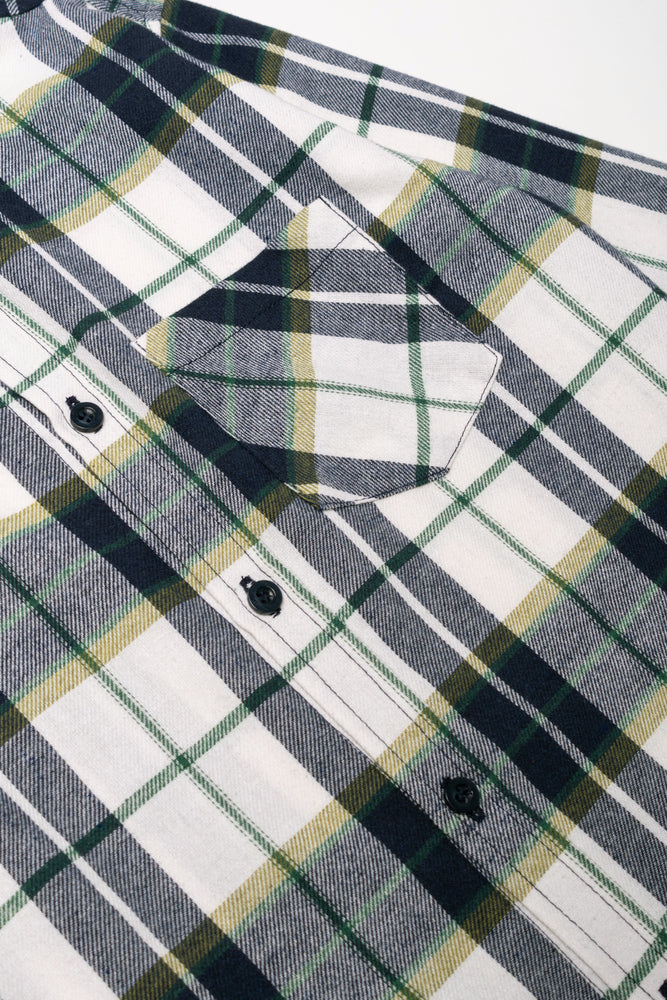 Check Shirt Green And Navy (1)