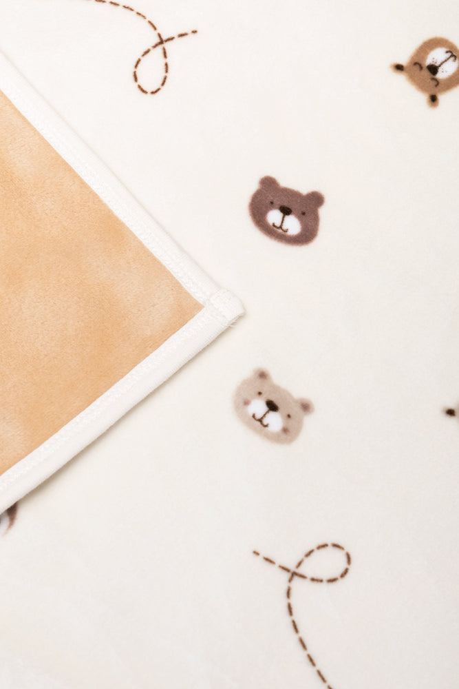 Bear Fleece Blanket Natural (1)