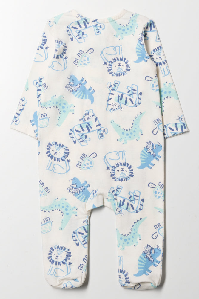 Animal Babygrow Cream (3)