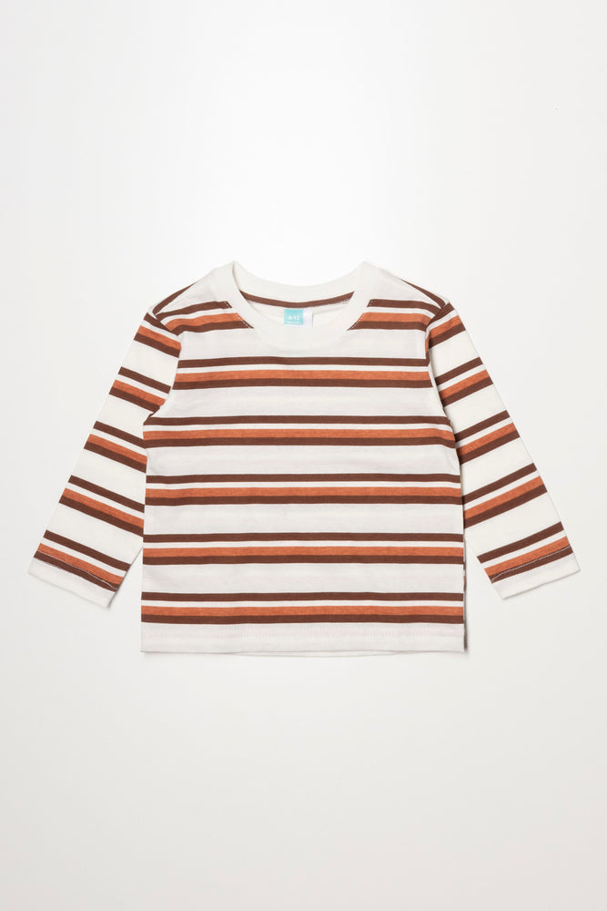 Stripe Long Sleeve T-Shirt Natural