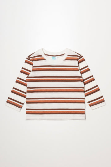 Stripe Long Sleeve T-Shirt Natural