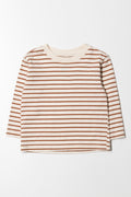 Long Sleeve Stripe T-Shirt Natural