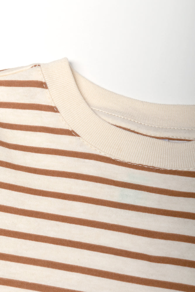 Long Sleeve Stripe T-Shirt Natural