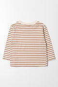 Long Sleeve Stripe T-Shirt Natural (2)