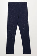 Glitter Leggings Navy