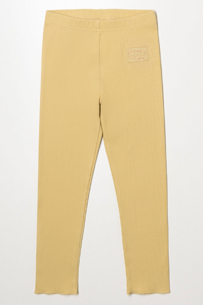 Ribs Leggings Yellow