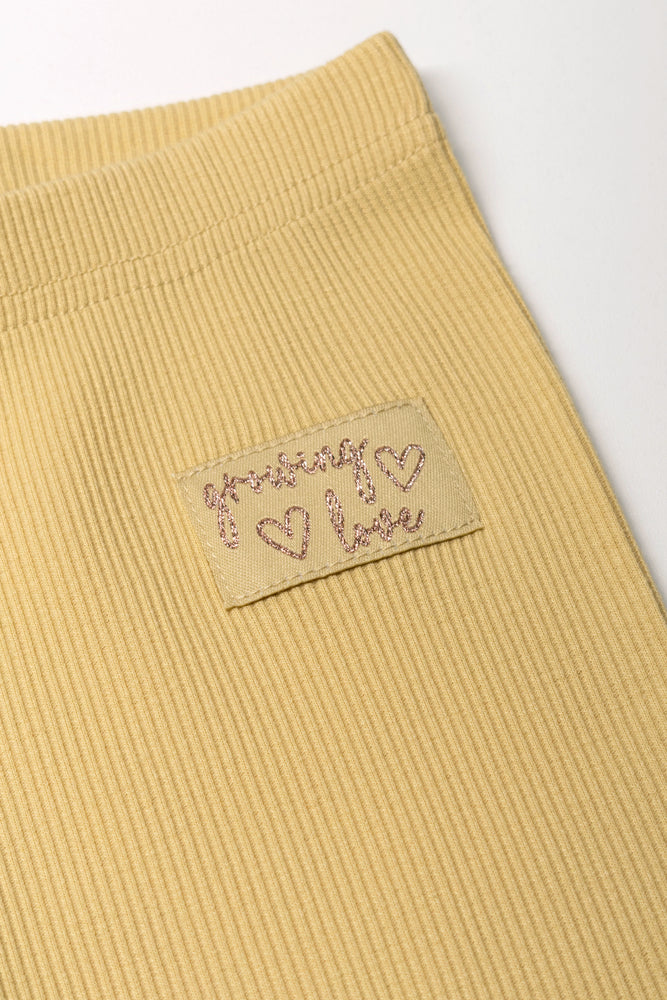 Ribs Leggings Yellow