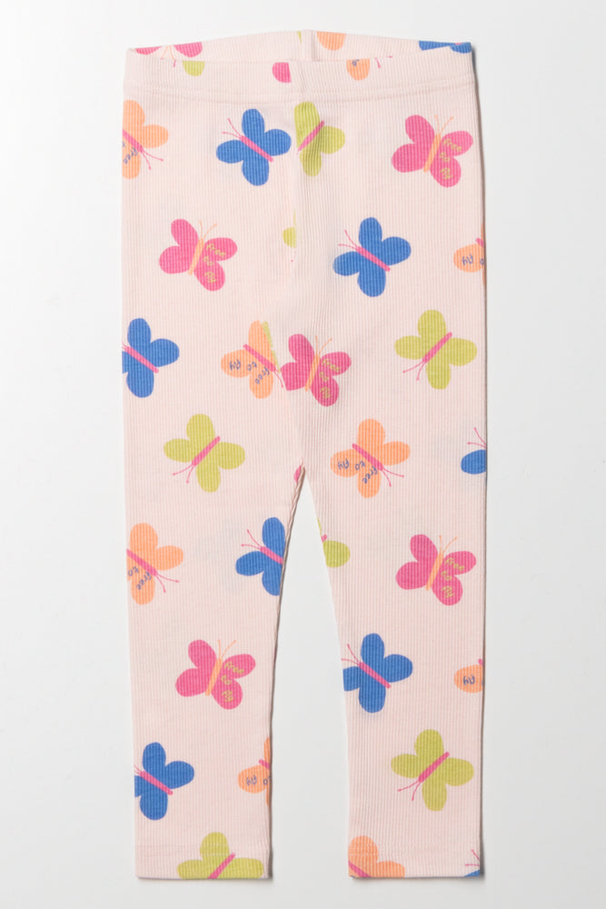 Butterfly Leggings Pink