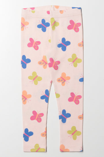 Butterfly Leggings Pink