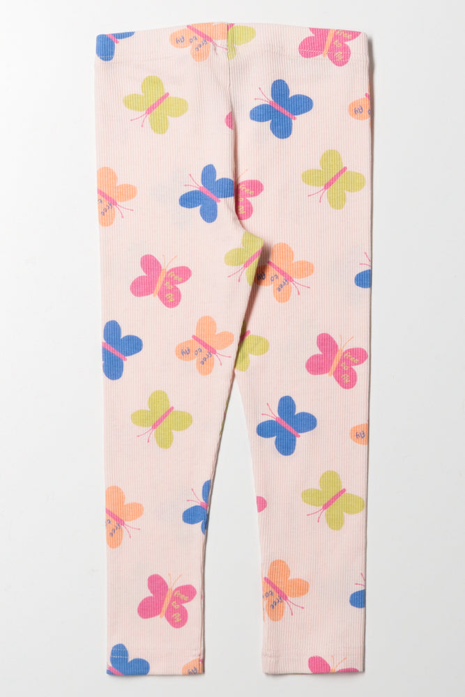 Butterfly Leggings Pink (2)