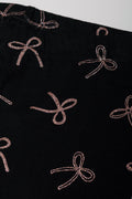 Bow Leggings Black And Pink (1)