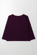 Long Sleeve T-Shirt Purple (2)