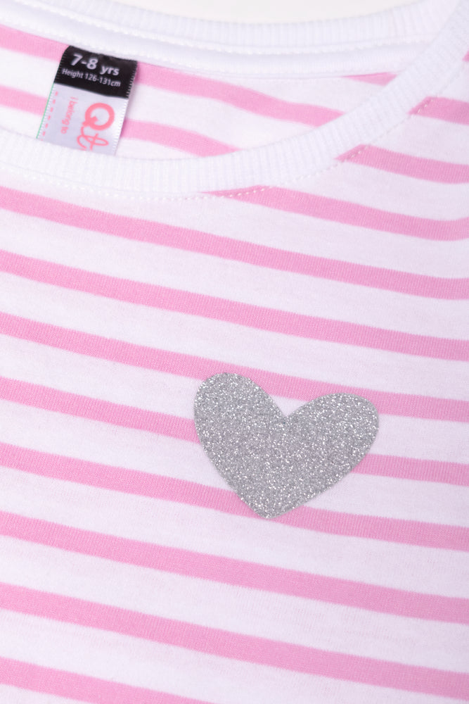 Stripe Long Sleeve T-Shirt Pink
