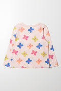 Long Sleeve Butterfly T-Shirt Pink (2)