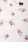 Floral Long Sleeve T-Shirt Cream (1)